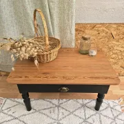 Table basse vintage rénovée