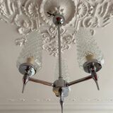 70s chrome chandelier