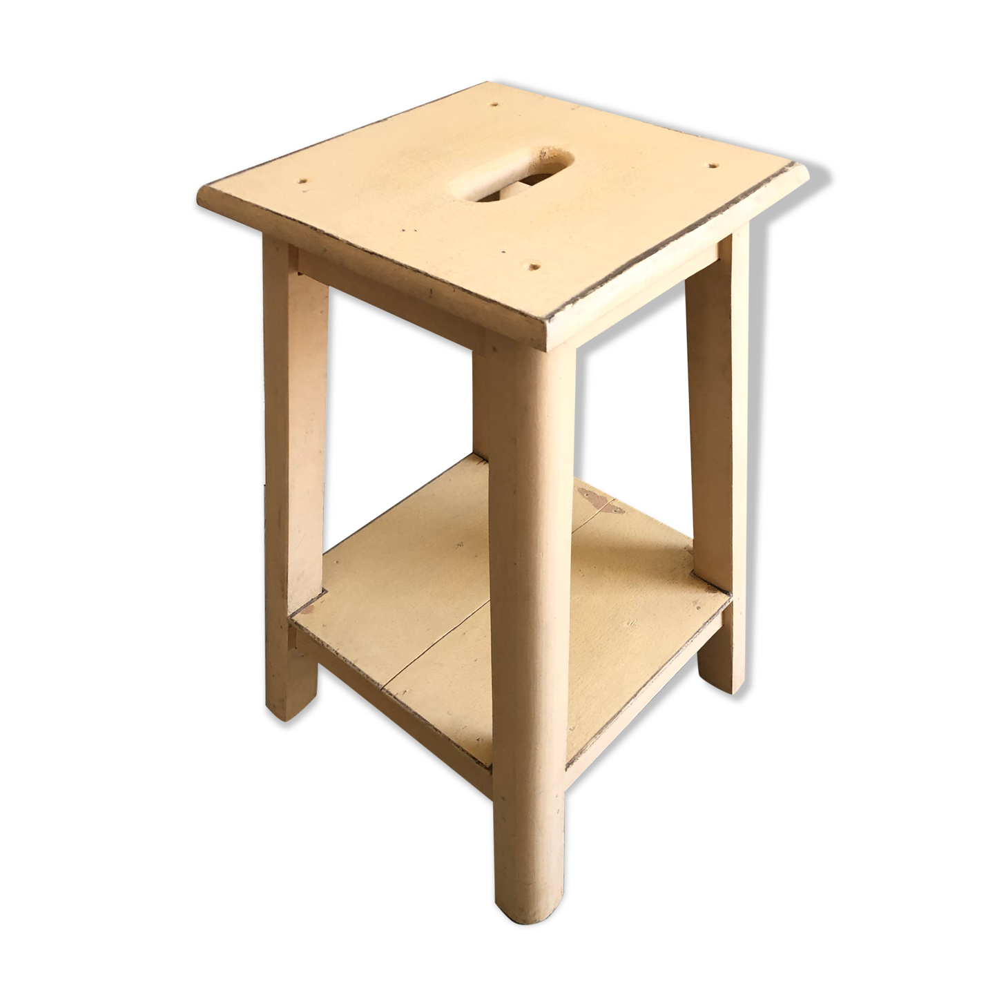 Skated wooden stool
