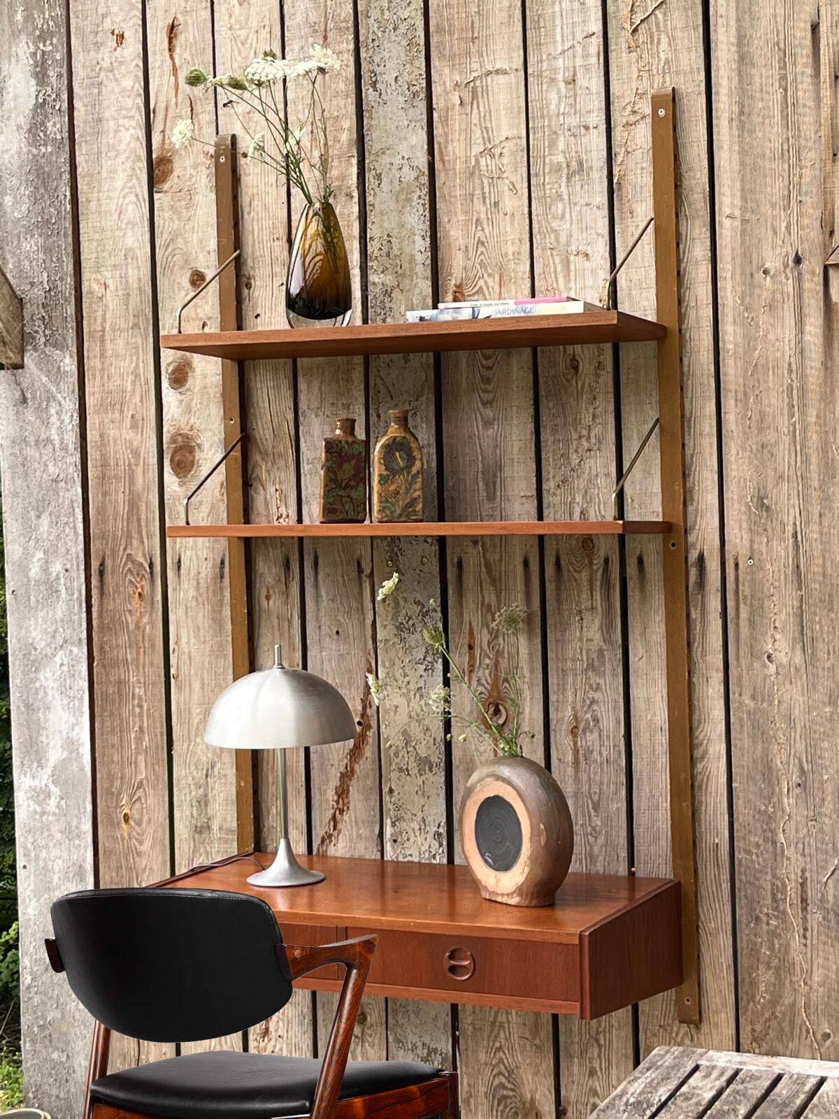 Teak wall desk, 1960