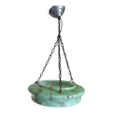 Art deco pendant lamp marbled glass ceiling light
