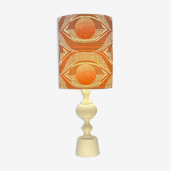 Lampe bois tourné année 70