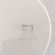 2 Vintage dishes in Salins earthenware service clear 50s