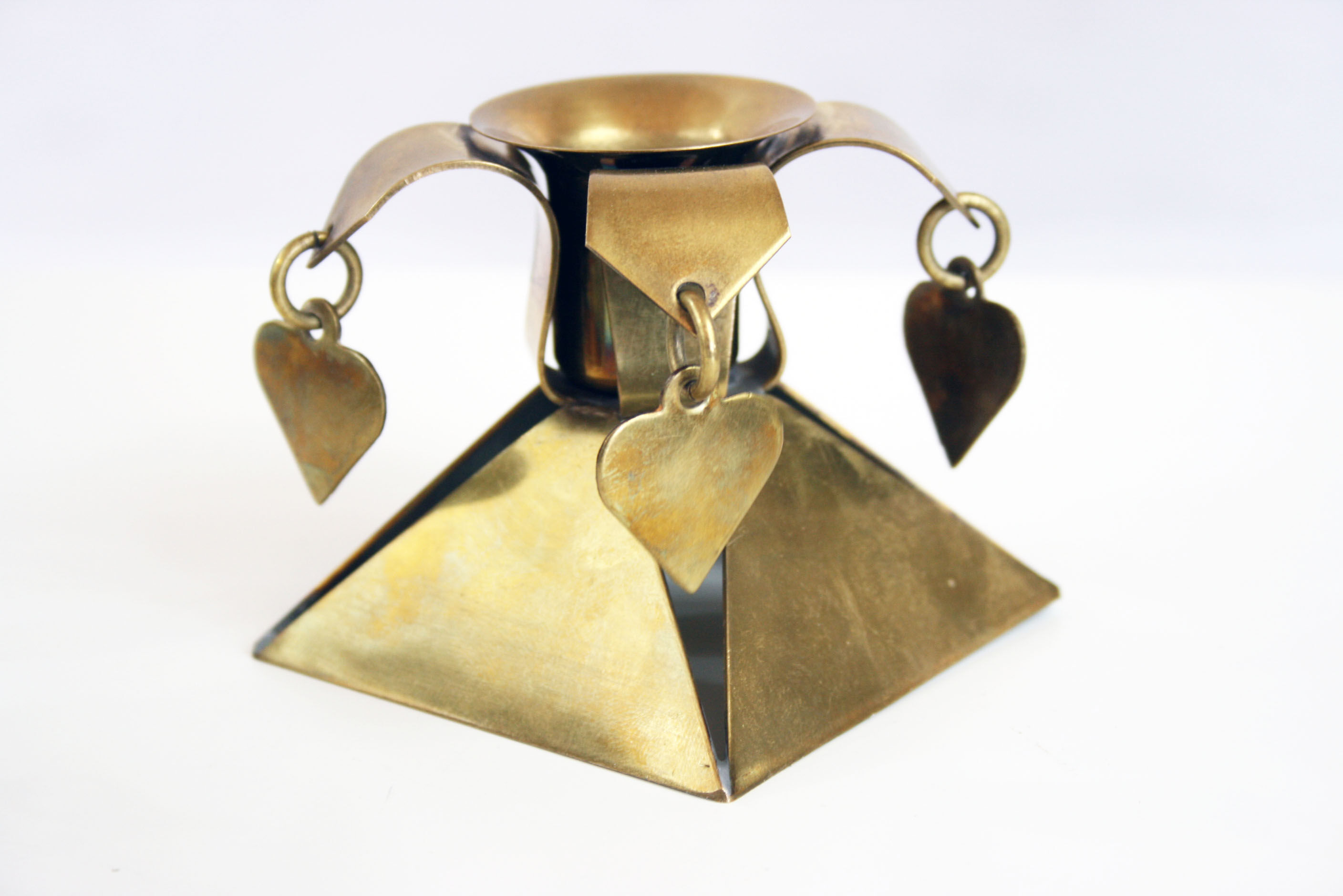 Pair of Scandinavian candle holders