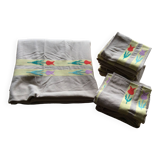 Tablecloth and 12 napkins
