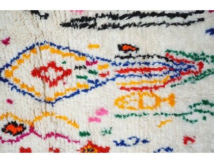 Colorful Berber carpet 266x150cm