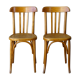 Lot of 2 chairs Fischel bistrot 1935 star seat