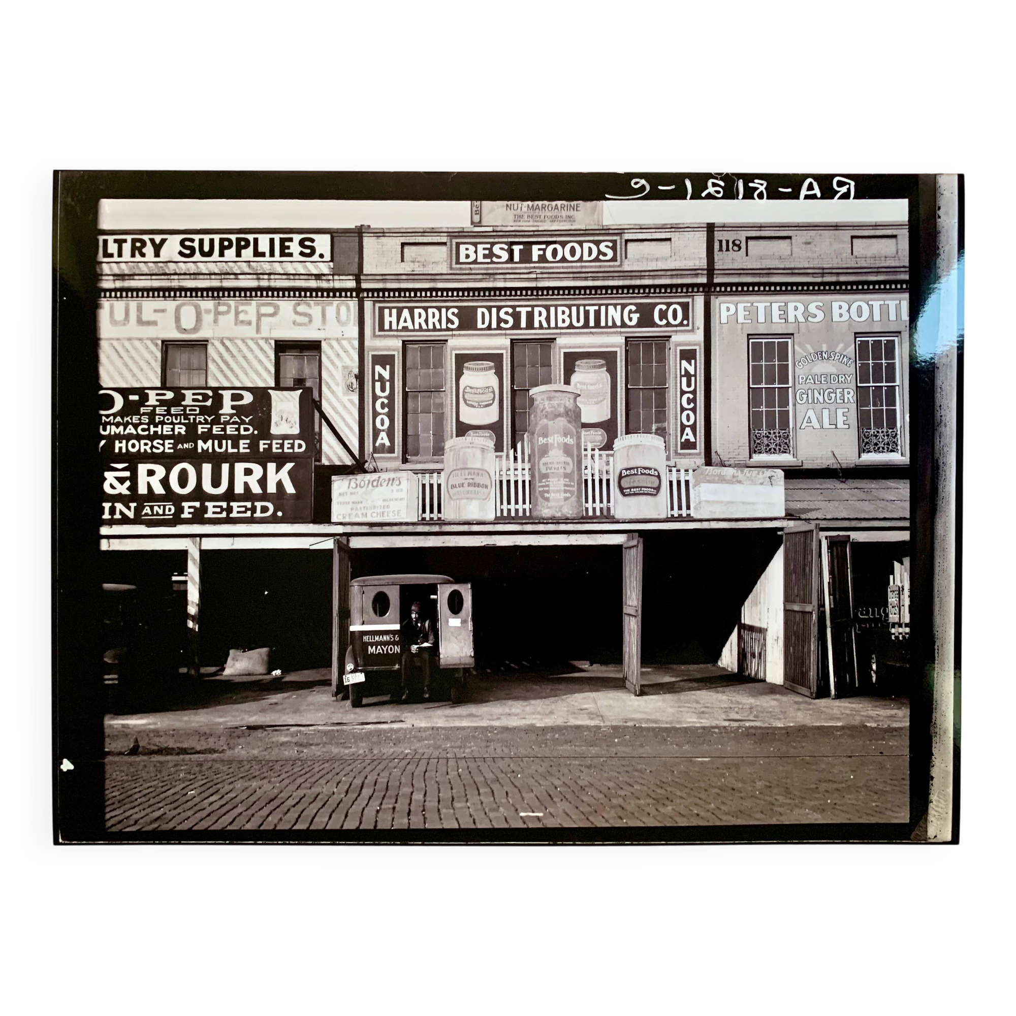 Walker Evans “Waterfront Advertising Warehouses, Louisiana (1938)”