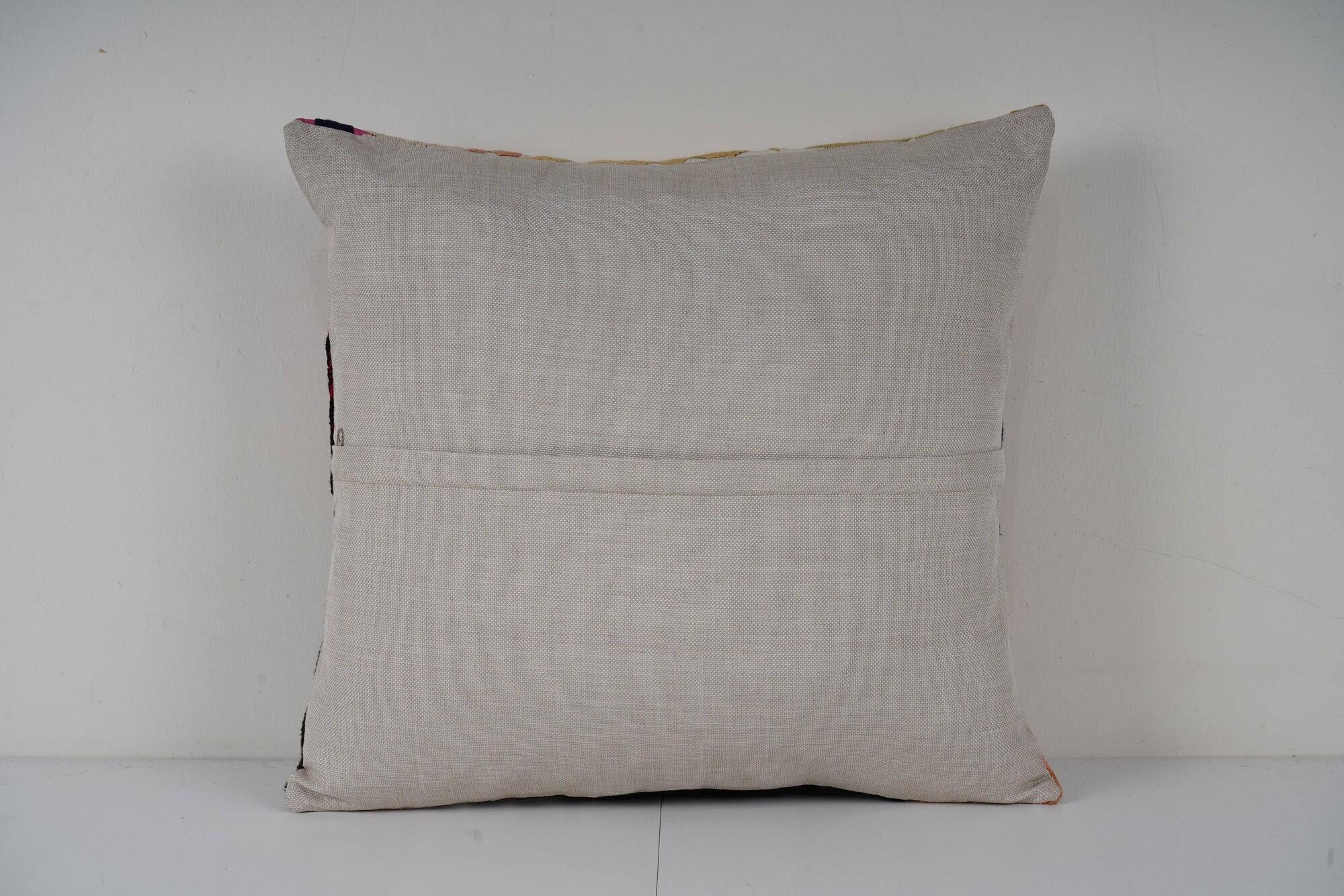 Vintage embroidered cushion cover 46x48 cm