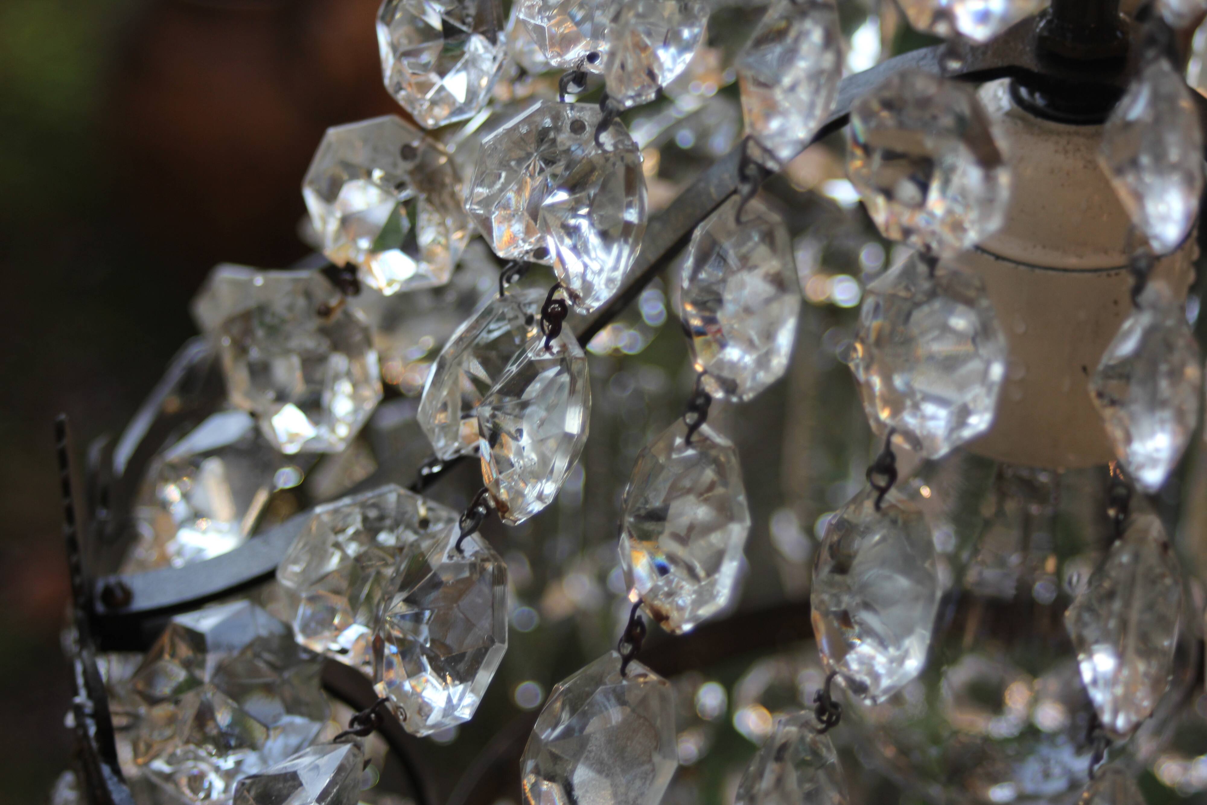 Art Deco hot air balloon chandelier with tassels