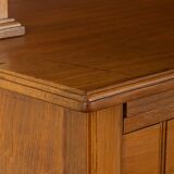 Two-piece buffet from the 1910s in Art Nouveau style, beech wood