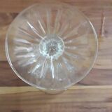 2 Arques crystal red wine glasses, cut diamonds