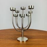 Vintage Habitat chandelier in stainless steel, 9 branches