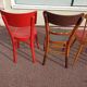 Set of 8 wooden bistro chairs bar mismatched