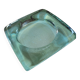 Brutalist Ashtray in Glass Block by La Rochère - Circa 1970
