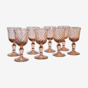 8 Rosaline liqueur glasses