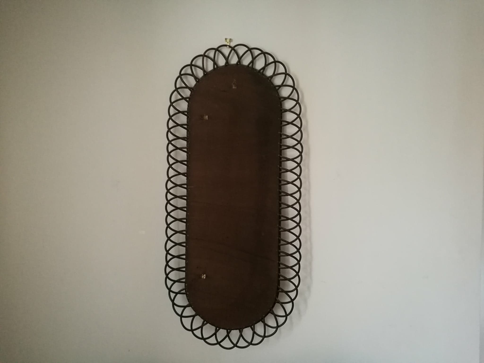Rattan mirror 60s