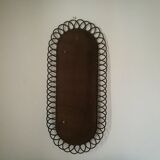 Rattan mirror 60s
