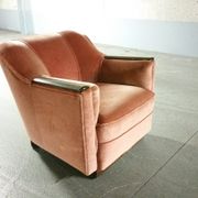 Fauteuil club art deco années 30/40 à système tablettes