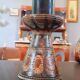 Ceramic candle holder year 70 signed Jean Claude Courjault unique piece
