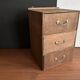 Small antique wooden drawer unit with floral painting, 1900.