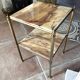 Marble and brass pedestal