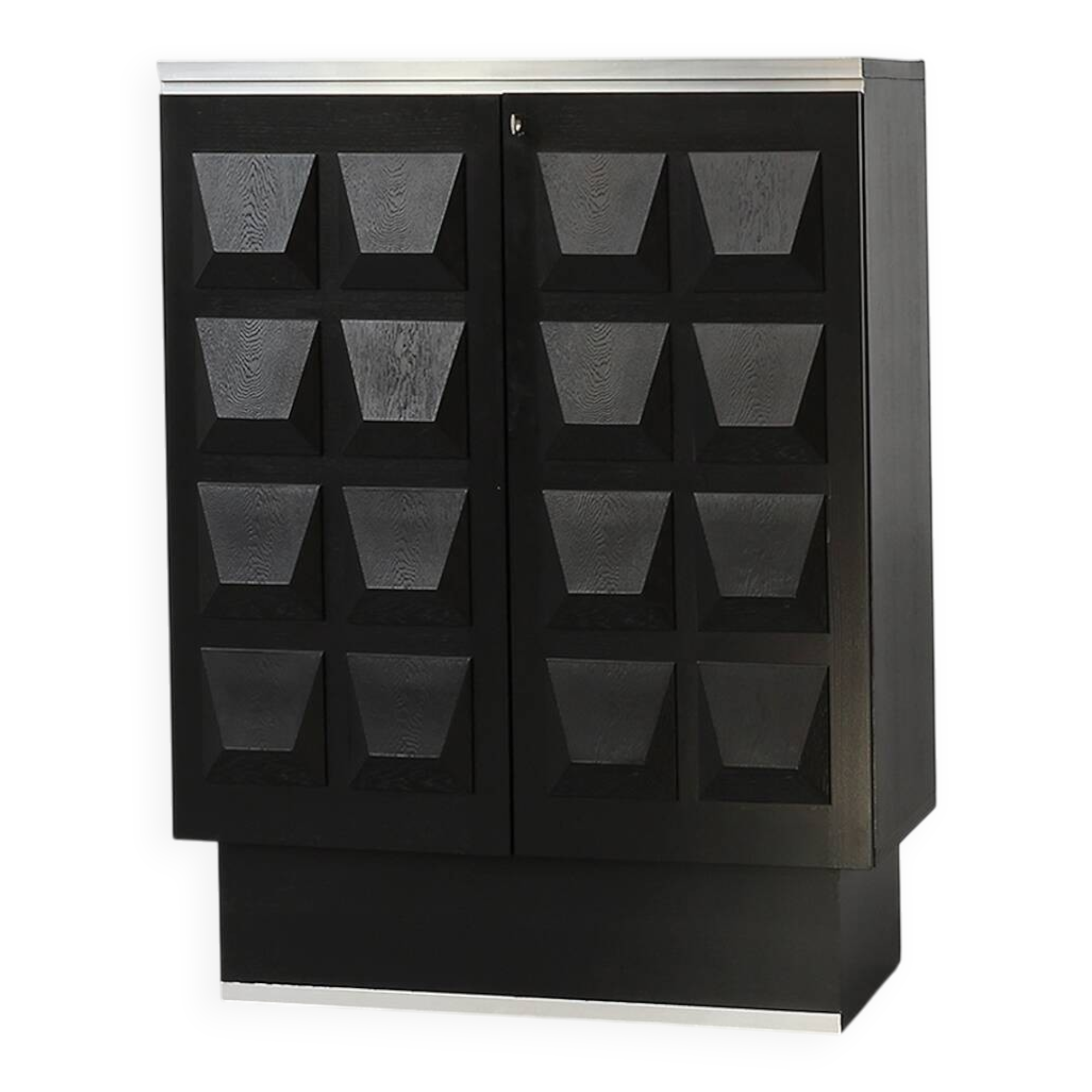 Mid-Century Brutalist Cabinet or Highboard, Belgium ca. 1970