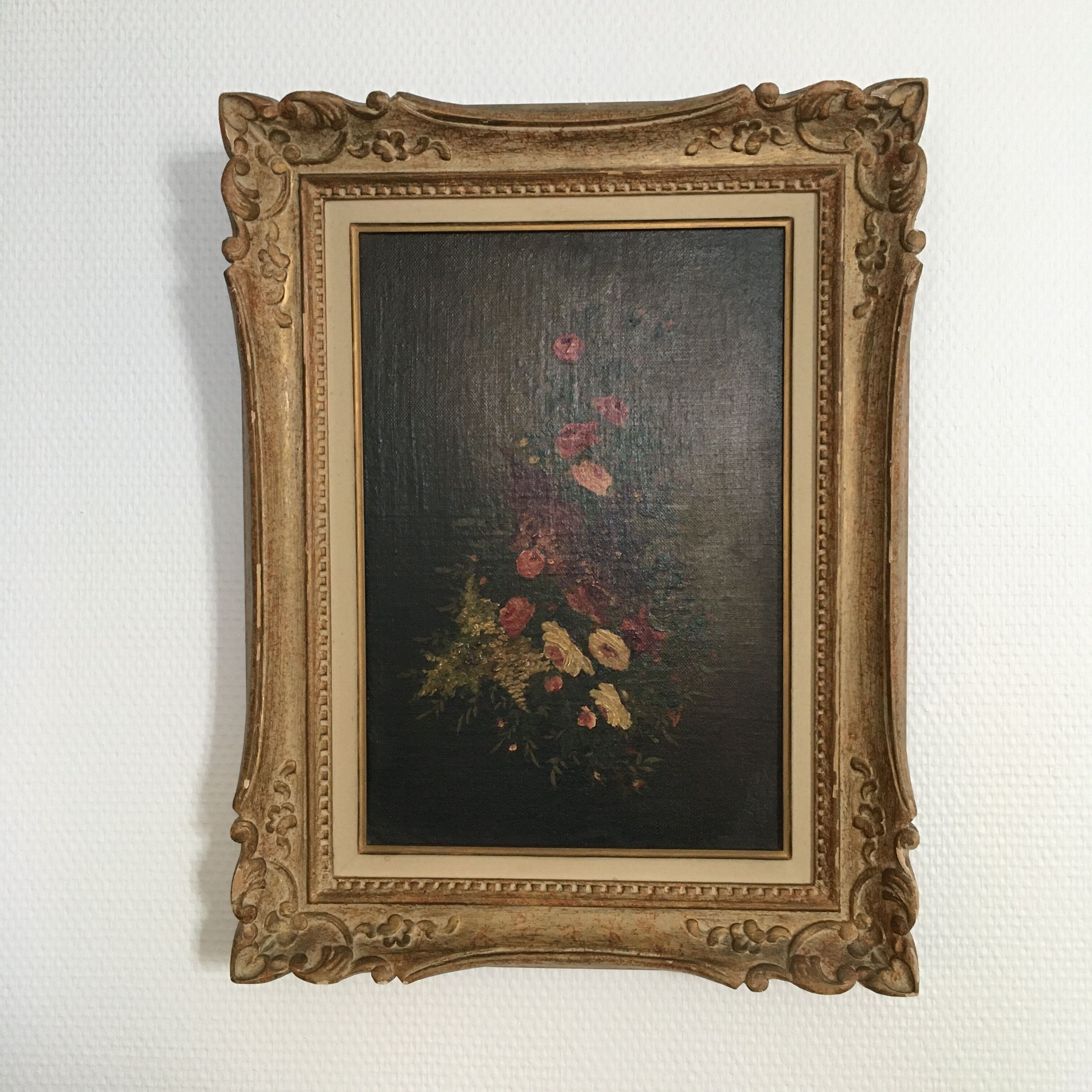 Ancient painting sheaf of flowers