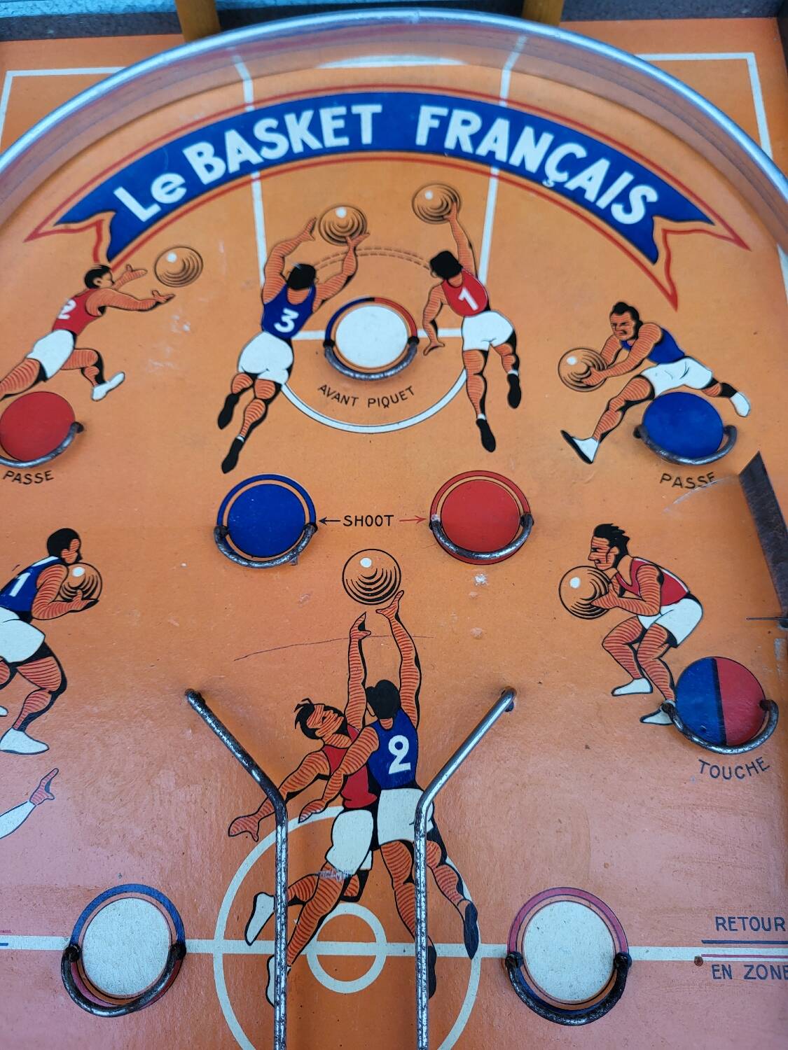 French Basket, Art Deco retro, made in France