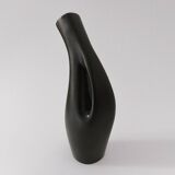 Lillemor Mannerheim Pichet/Vase sculptural moderniste noir