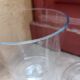 Bonbonnière en verre transparent