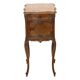 Antique Bombed Bedside Table Marble Louis XV Late 19th Century