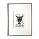 Signed illustration and numbered 5/25 Muriel Lendower