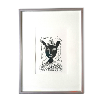 Signed illustration and numbered 5/25 Muriel Lendower