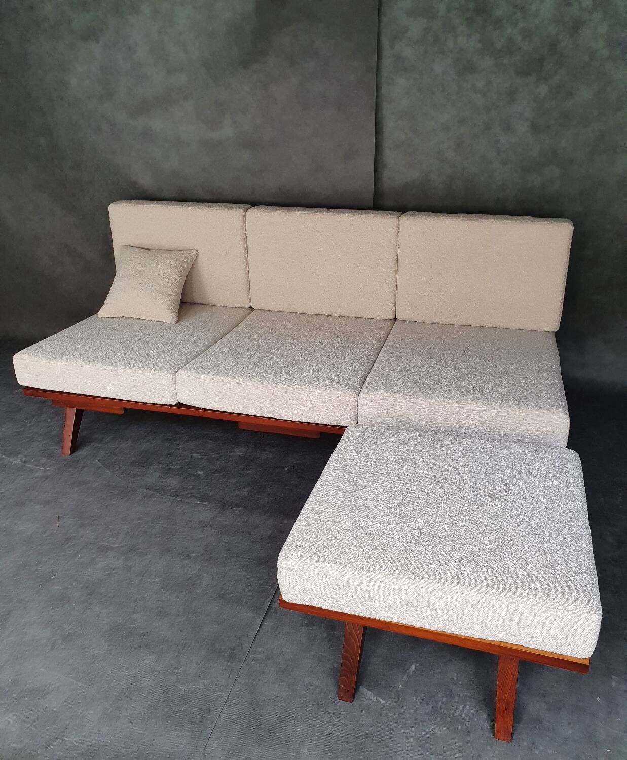 Jiràk sofa bed by tatra nabytok, czech vintage 1960s