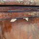 Curved corner buffet Napoleon III – Flamed mahogany and original marble