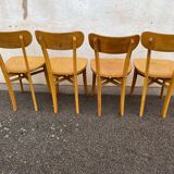 Set of 4 vintage bistro chairs