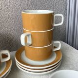 Tasses Sarreguemines design 70'