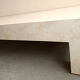 Coffee table in travertine inlay