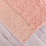 %100 Rose Pink Wool Vintage Runner Rug 67x215Cm