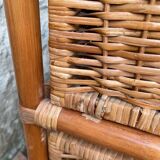 Vintage rattan chest of drawers