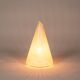 Conical Murano glass lamp with white striped patterns. 1970s.