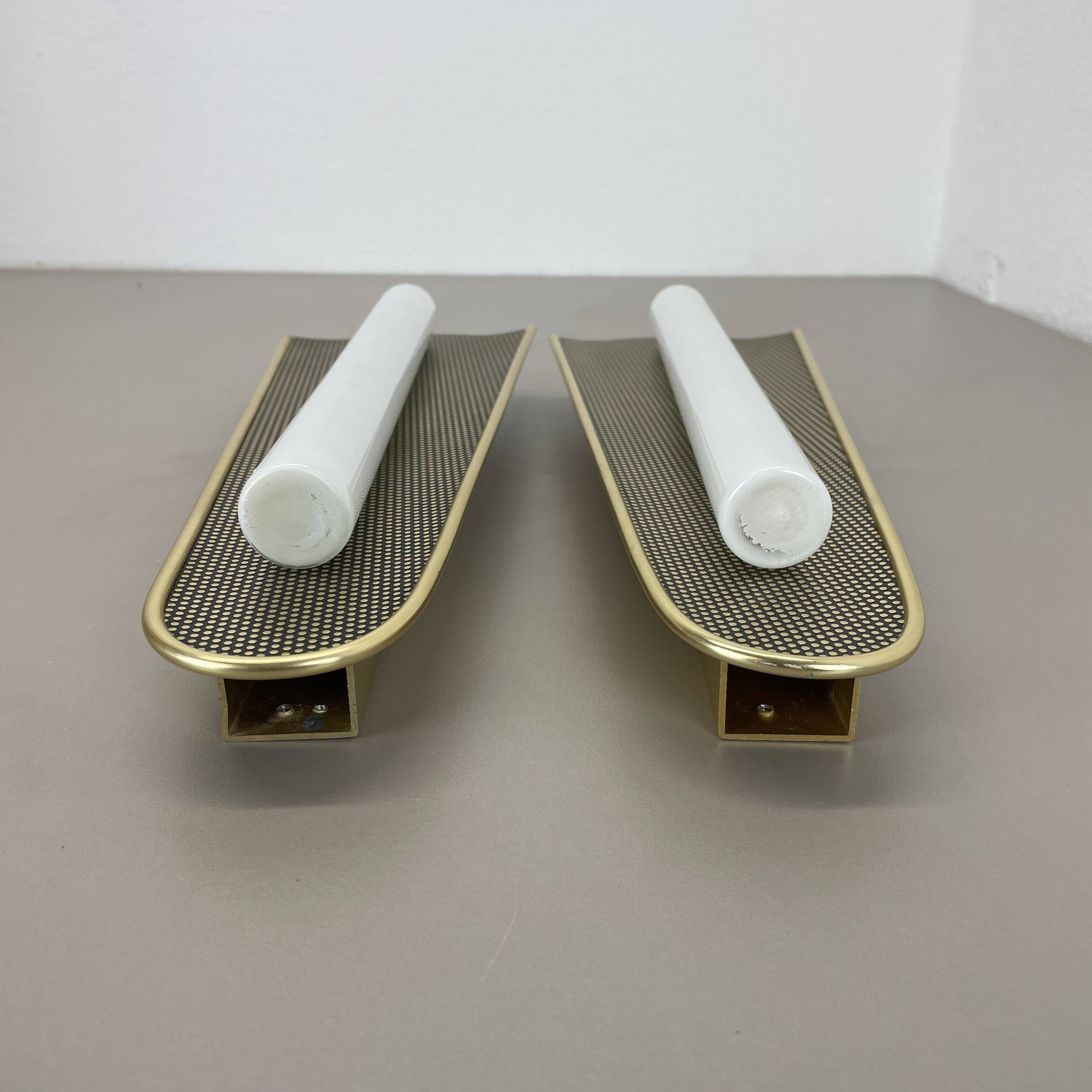 set of 2 large 37cm "honeycomb" theatre Wall Light elements, Germany, 1950