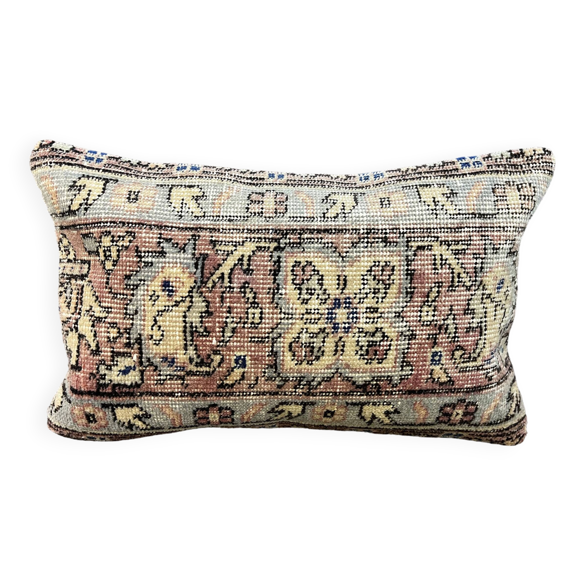 Turkish Wool Rug Pillow Cover