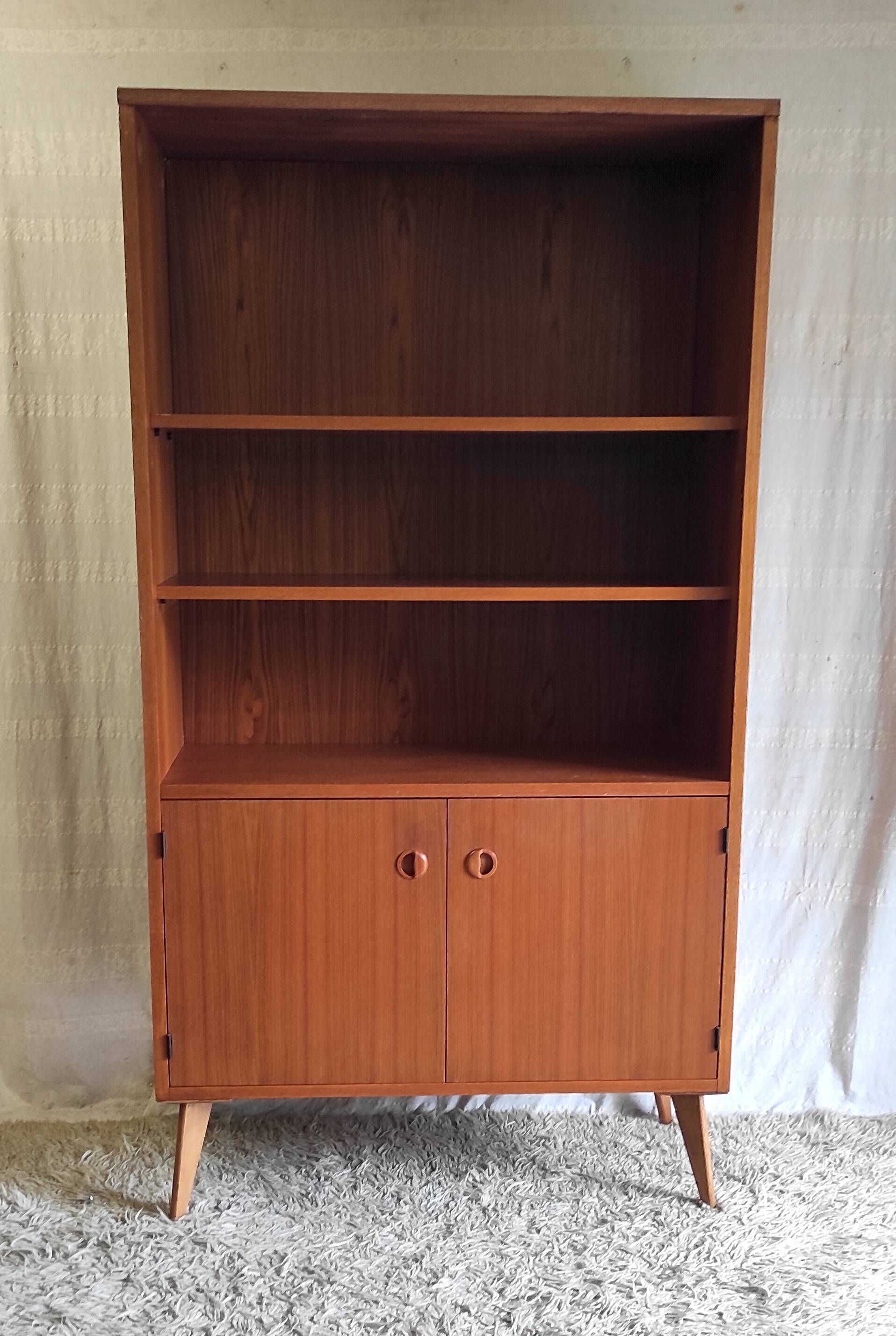 Scandinavian-style teak bookcase, 1960s