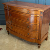 Chest of drawers 1900 Louis XVI style Marquetry 5 drawers