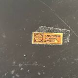 Vintage Falkenbergs wall lamp, black and white metal, Sweden 1960s