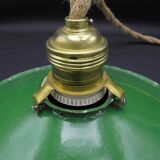 Industrial hanging lamp in enamelled sheet metal