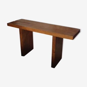 Table bureau-console en bois massif