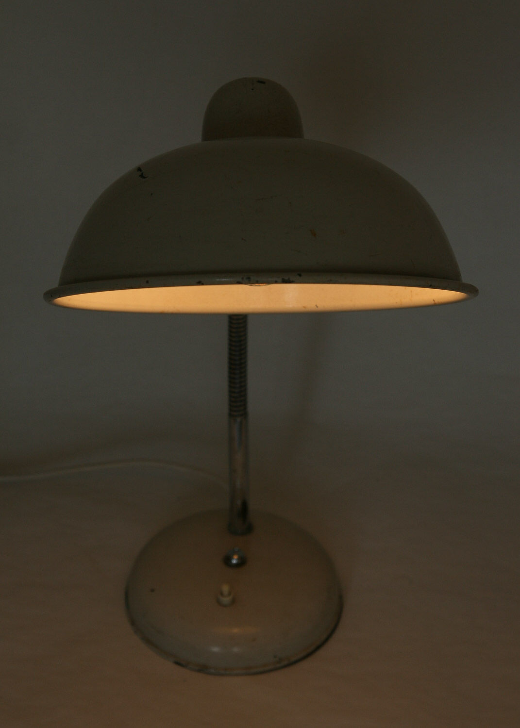 Vintage Industrial Gooseneck Table Lamp, 1940s